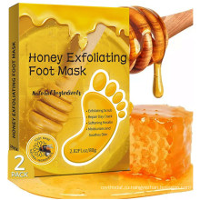 Custom Natural Honey Exfoliating Cracked Heels Repair Foot Peel Mask